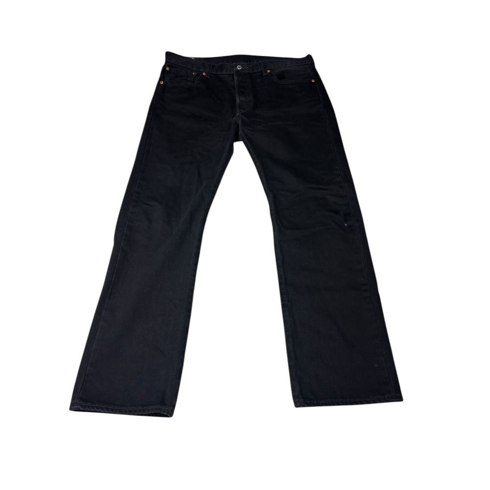 Levi's 501 Original Fit Black‎ Denim Jeans Men's W36 L30 Button Fly
